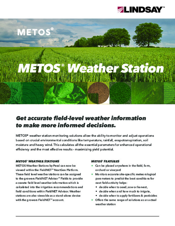 METOS Weather Station Fact Sheet